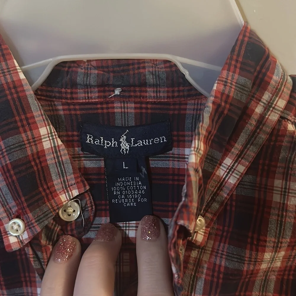 Ralph Lauren Boys‎ Plaid Dress Shirt | Large